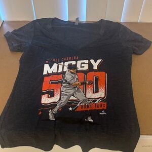 Detroit tigers Miguel Cabrera 500 home runs blue tshirt